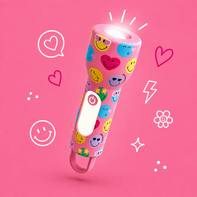 Glowy Taschenlampe SMILEY WORLD® rosa