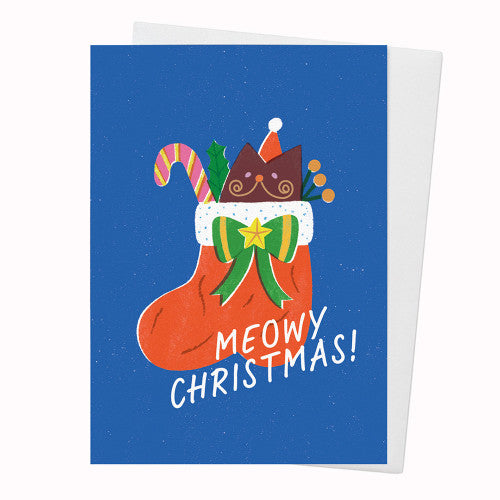 Klappkarte "Meowy Christmas"